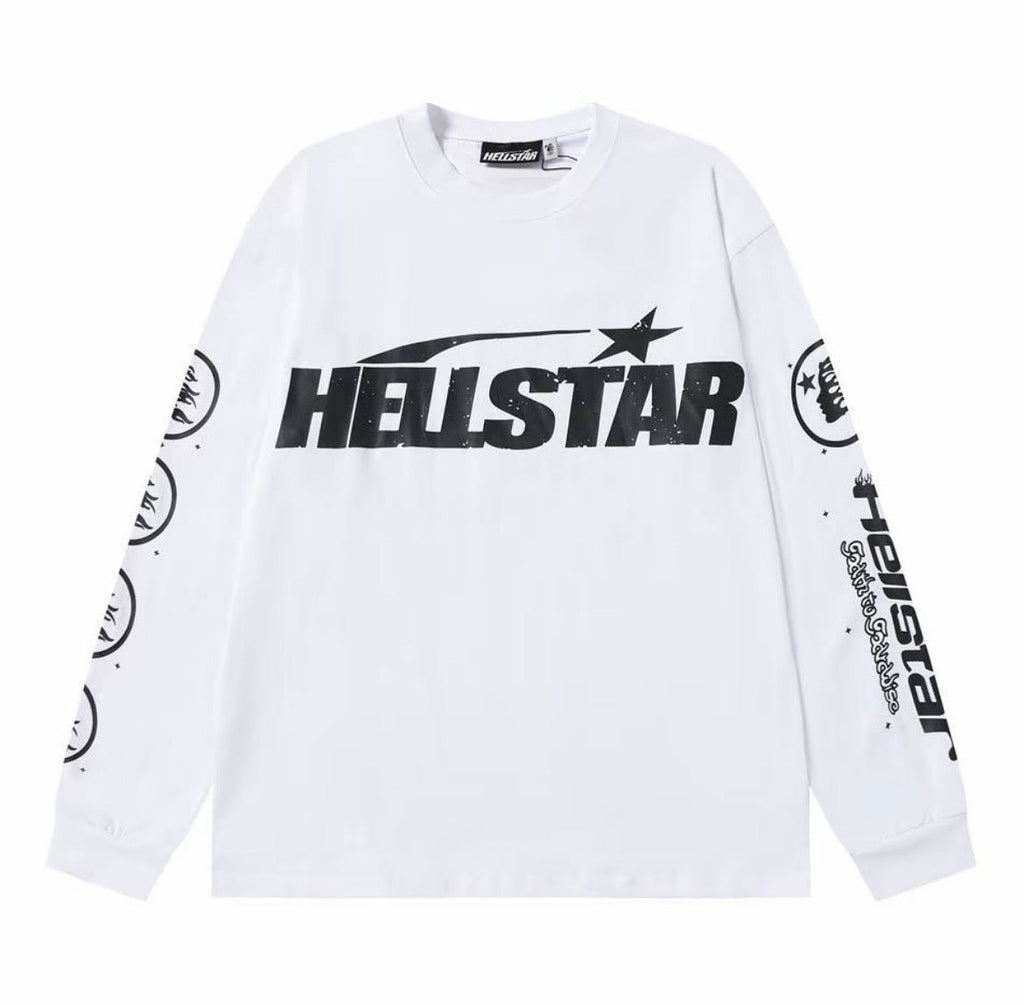 Hellstar Core Logo Hoodie – White
