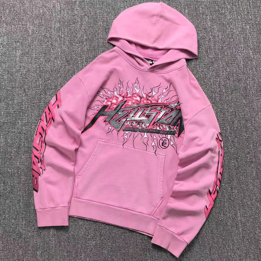 Hellstar Pink Flame Hoodie