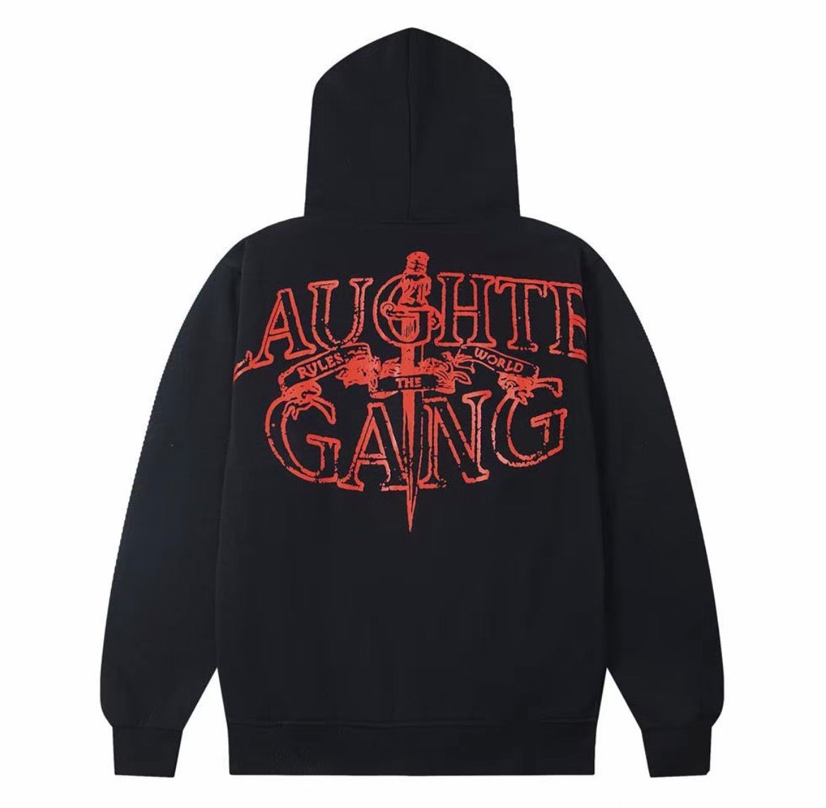 Corteiz Laughteg Gang Zip Hoodie – Black