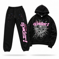 Sp5der “Coulda Been Spider!” Hoodie & Sweatpants Set Black/Pink