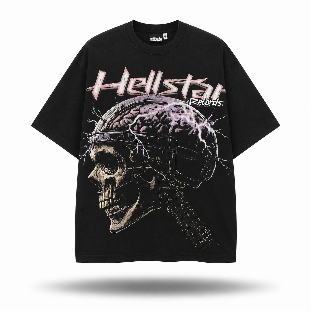Hellstar Records "Electric Brain" Skull Graphic Tee