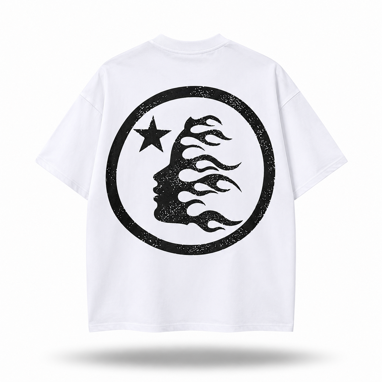 Hellstar Classic Logo Star Graphic Tee — White