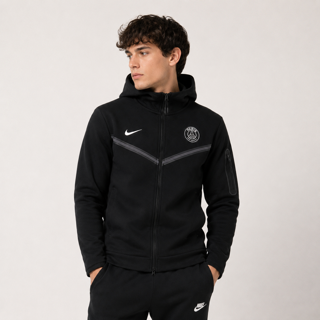 Nike PSG Tech Fleece Hoodie “Black”