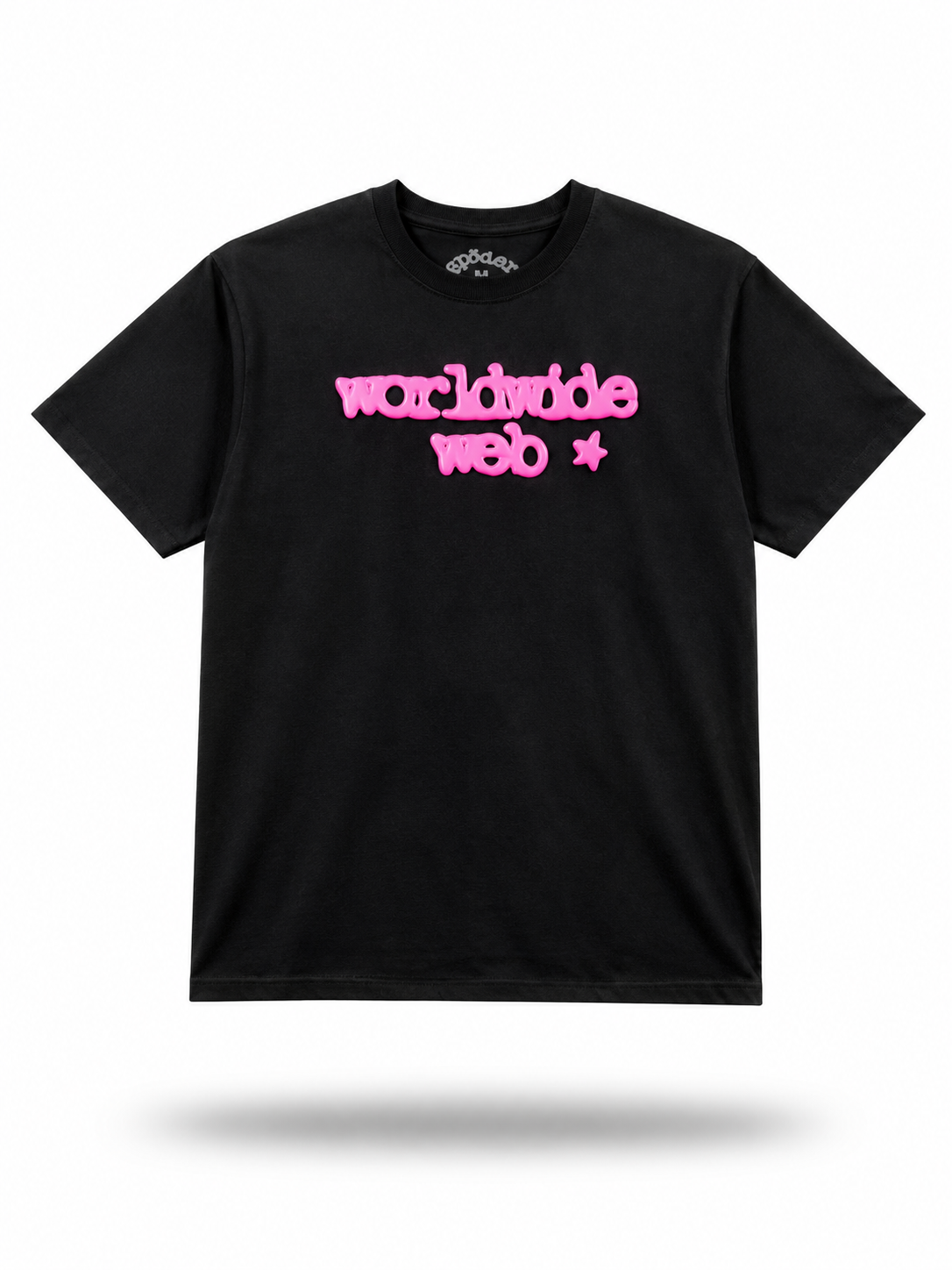 Sp5der "Worldwide Web" Puff Tee / Black