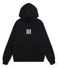 Hoodie Essentials Black Reflective (Front & Back)