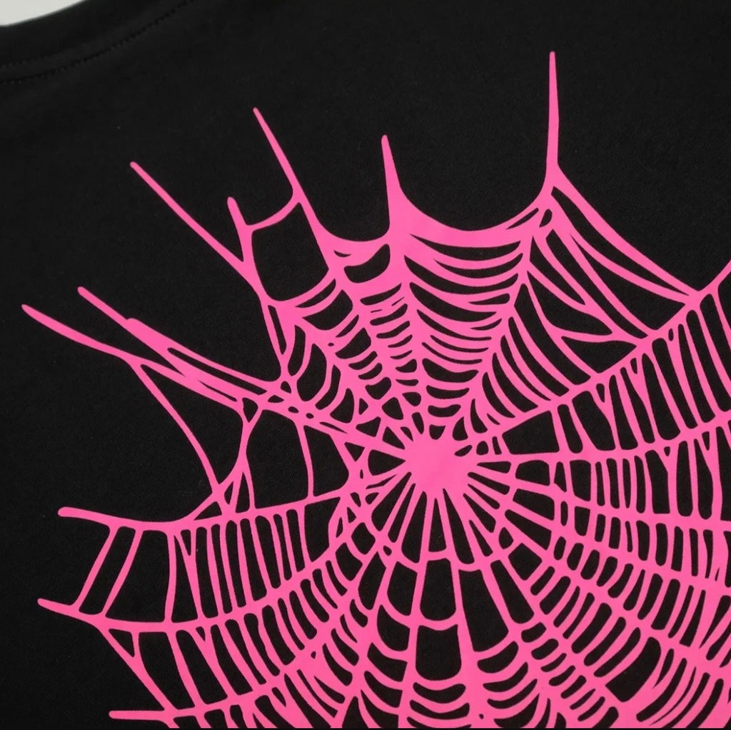 Sp5der "Worldwide Web" Puff Tee / Black