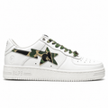 Sneaker BAPE Sta Low White ABC Camo Green
