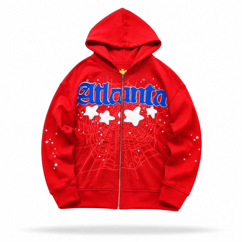 Sp5der Atlanta Hoodie Red