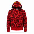 Sudadera BAPE Shark Split Camo Roja