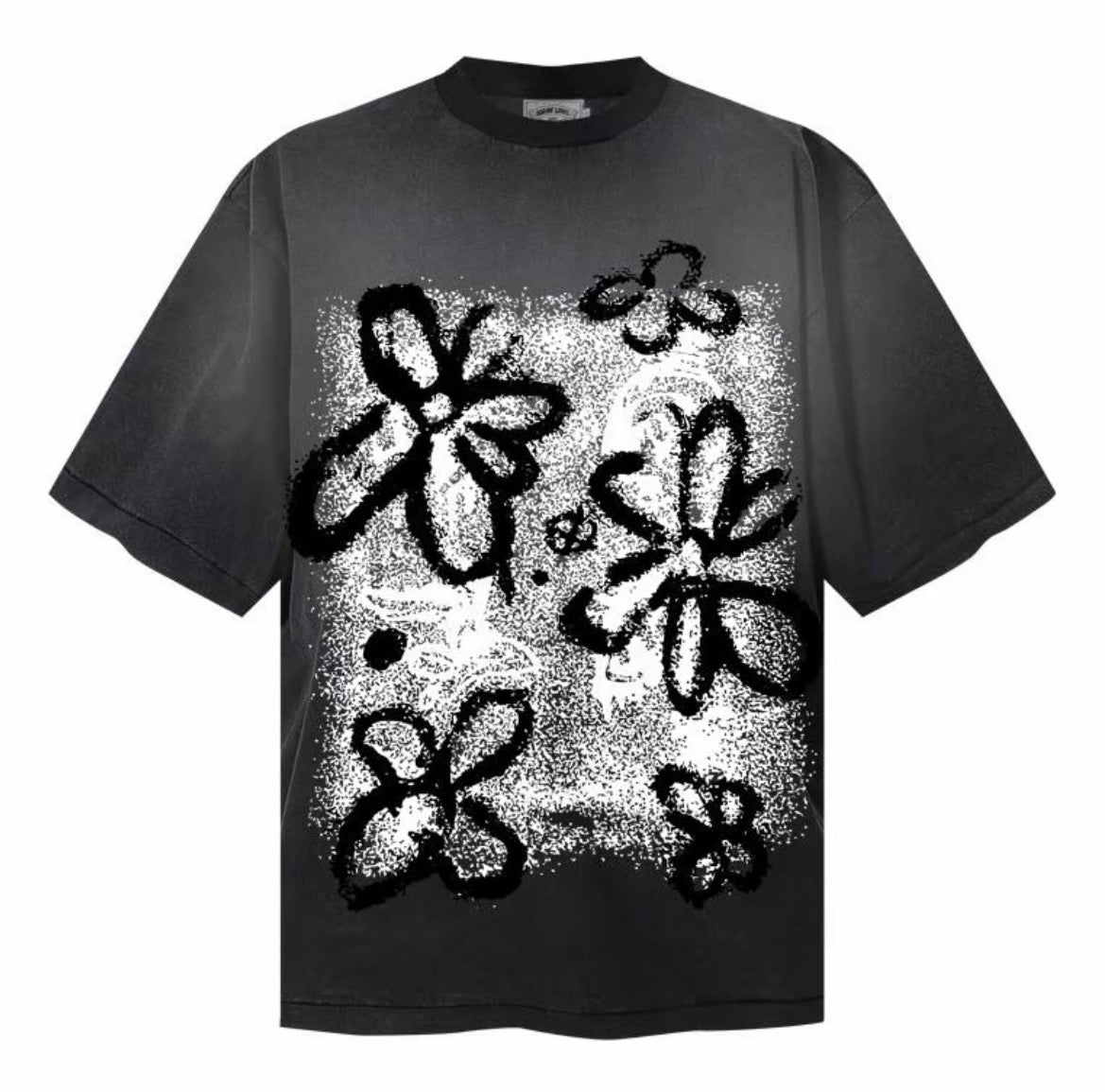 Saint Louis Monogram Graphic Tee – Grey / Black