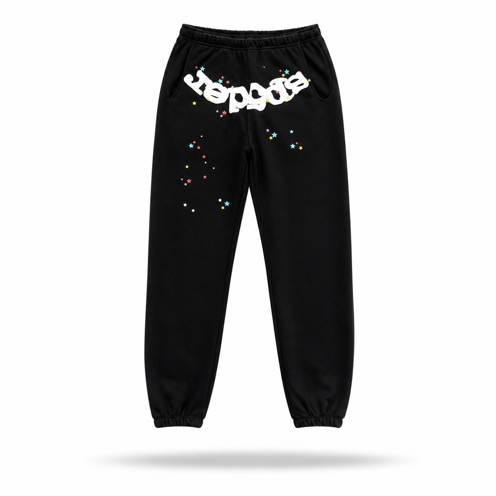 Sp5der P*nk Sweatpants Black