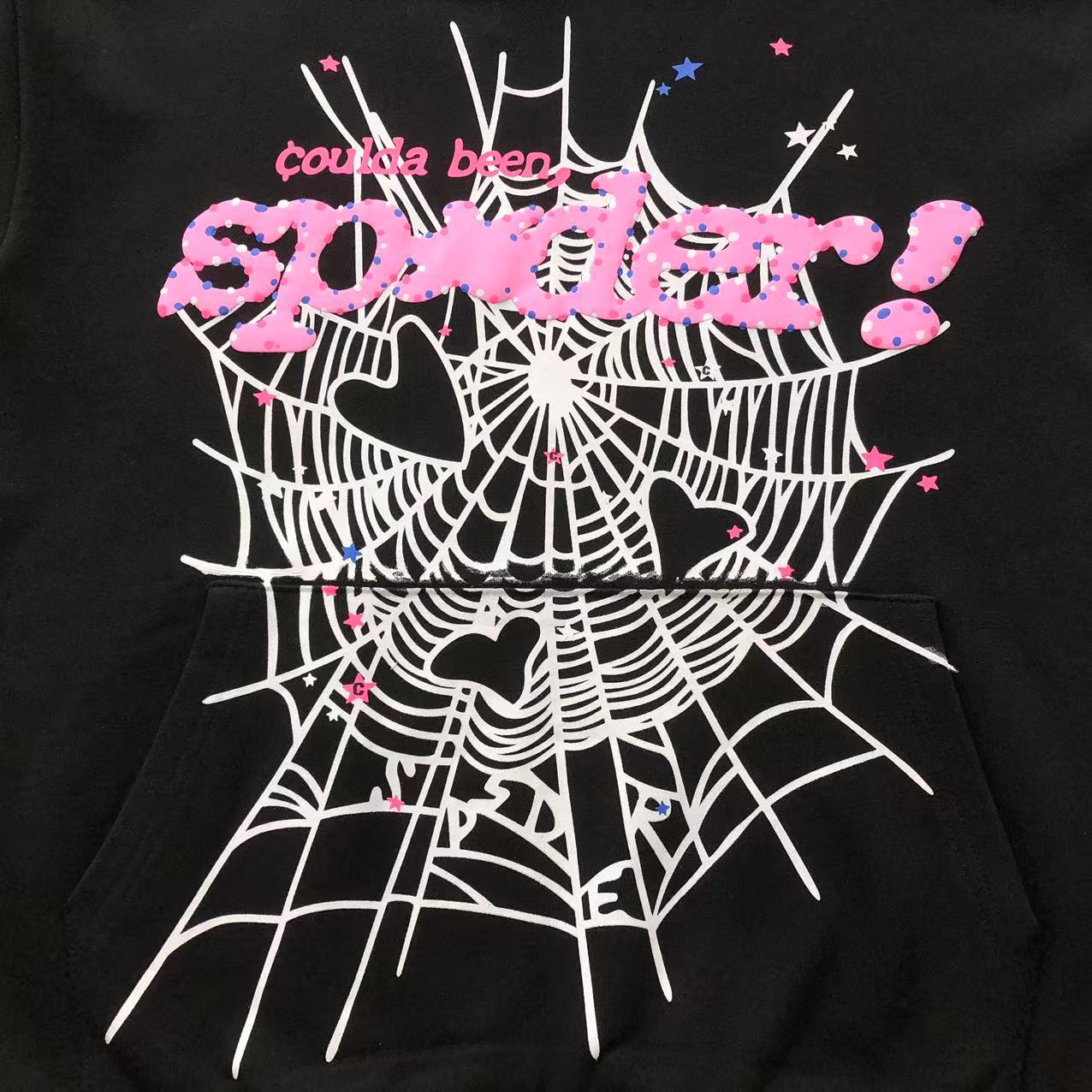 Sp5der “Coulda Been Spider!” Web Hoodie Black