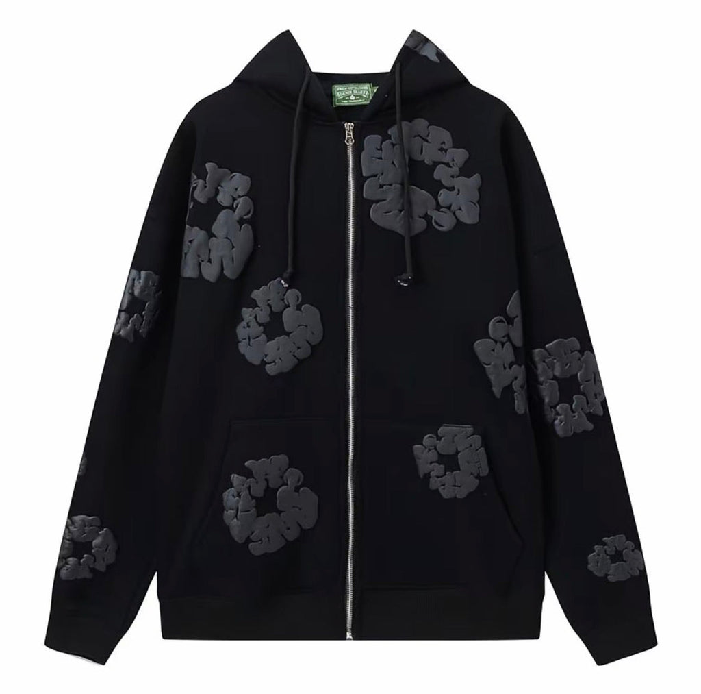 Denim Tears Midnight Wreath Hoodie – Black - Original