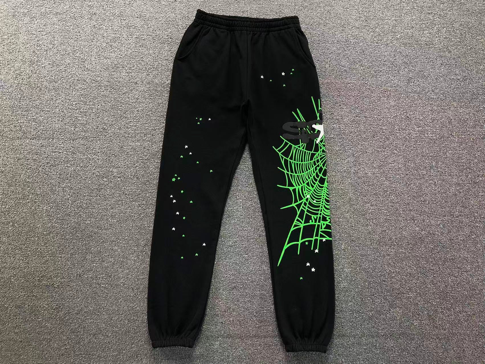 Sp5der Star OG Web V2 Sweatpants 'Slime Green'