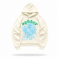 Sp5der Sky Web Hoodie 'Cream/Blue/Green'