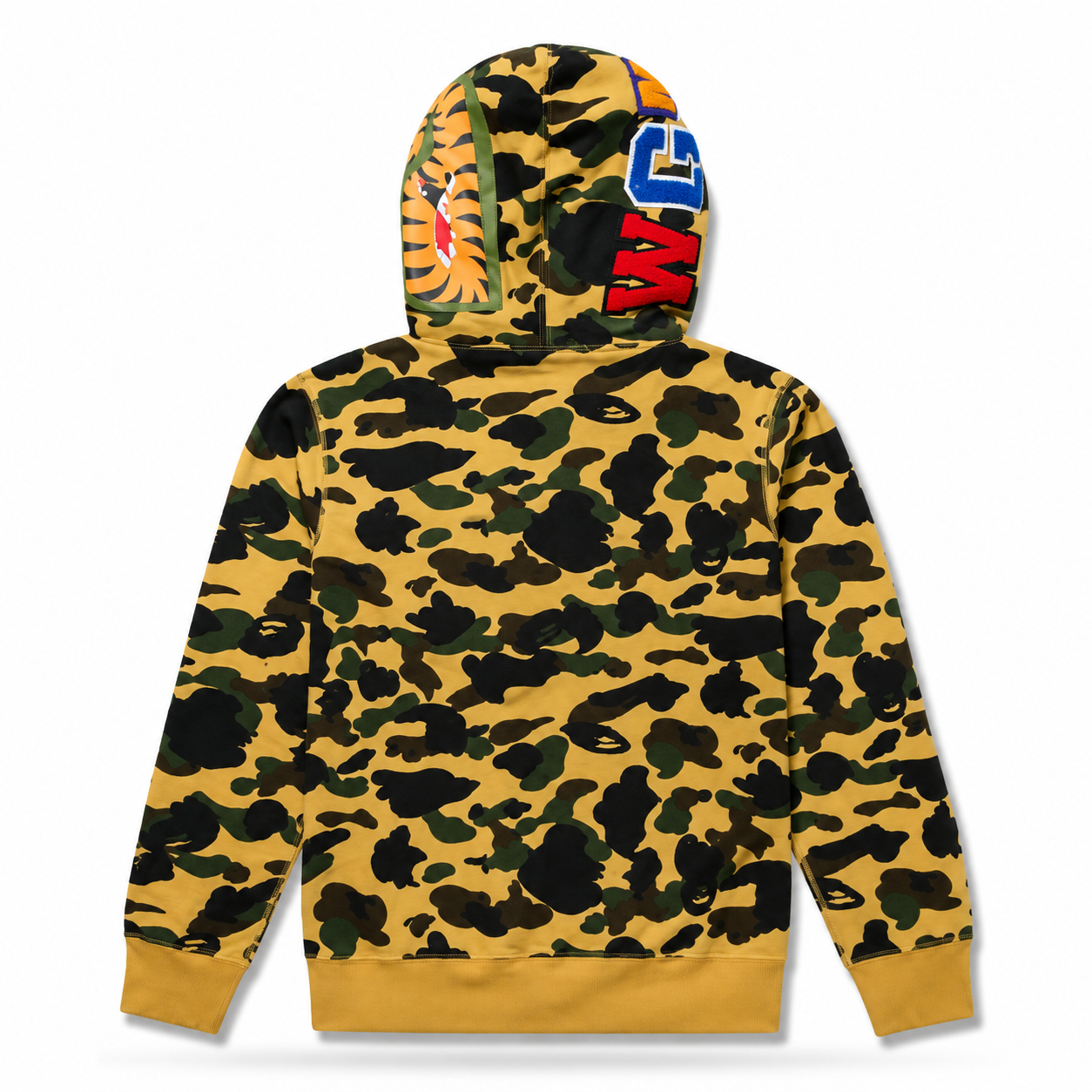 Sudadera BAPE Shark Split Camo Amarillo