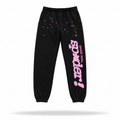 Sp5der “Coulda Been Spider!” Sweatpants Black/Pink
