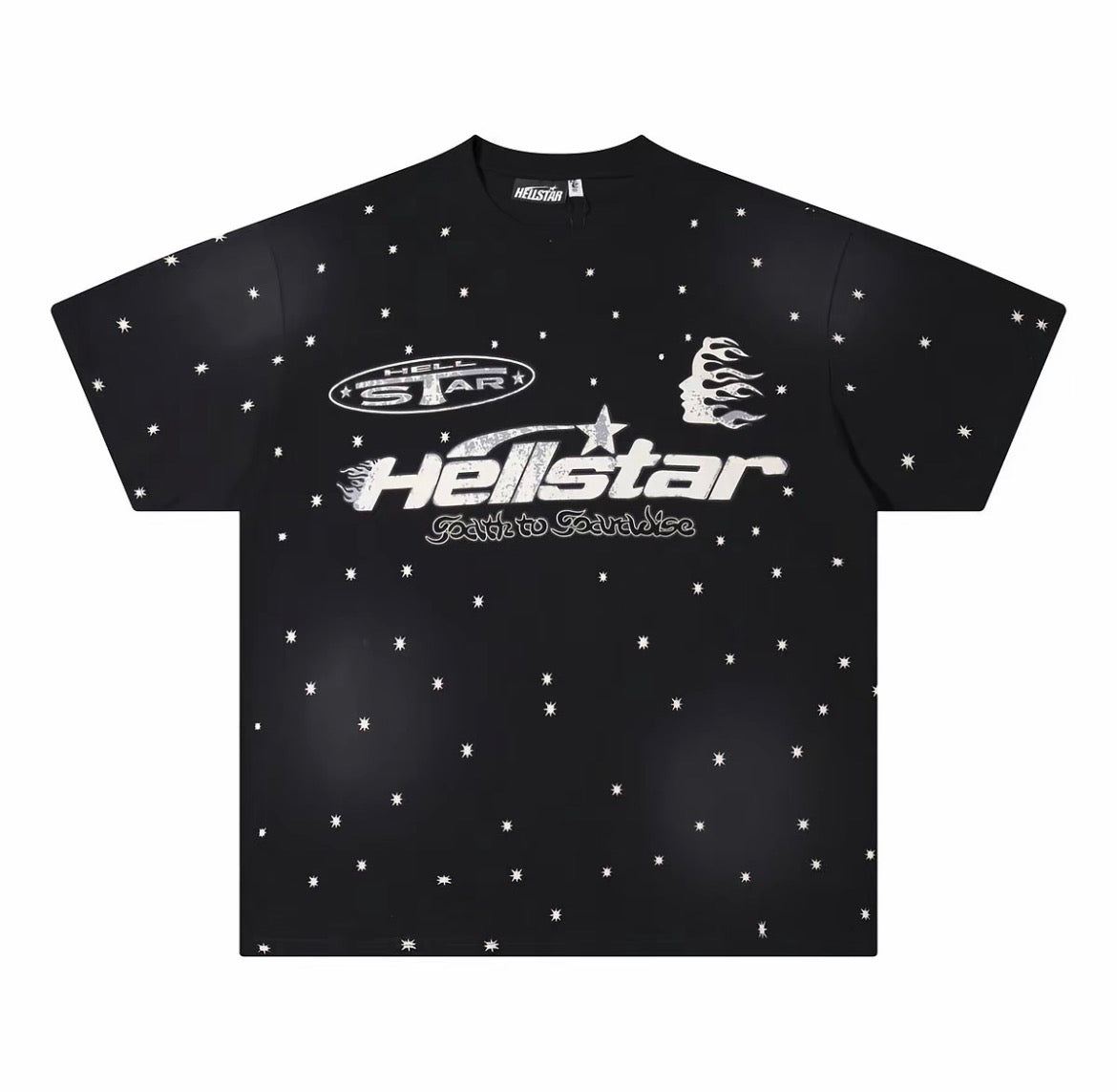 Hellstar "Path to Paradise" All-Over Star Print Tee
