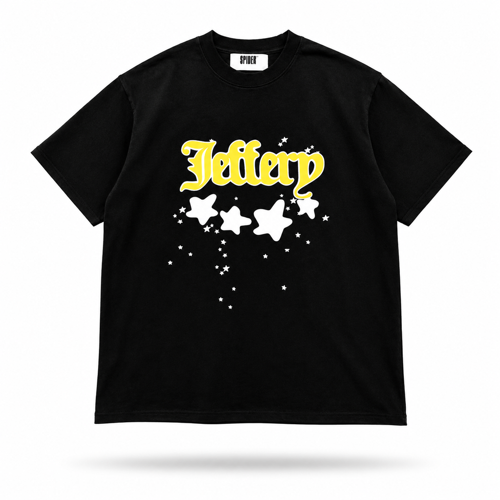 Sp5der Jeffery Tee Black / Yellow