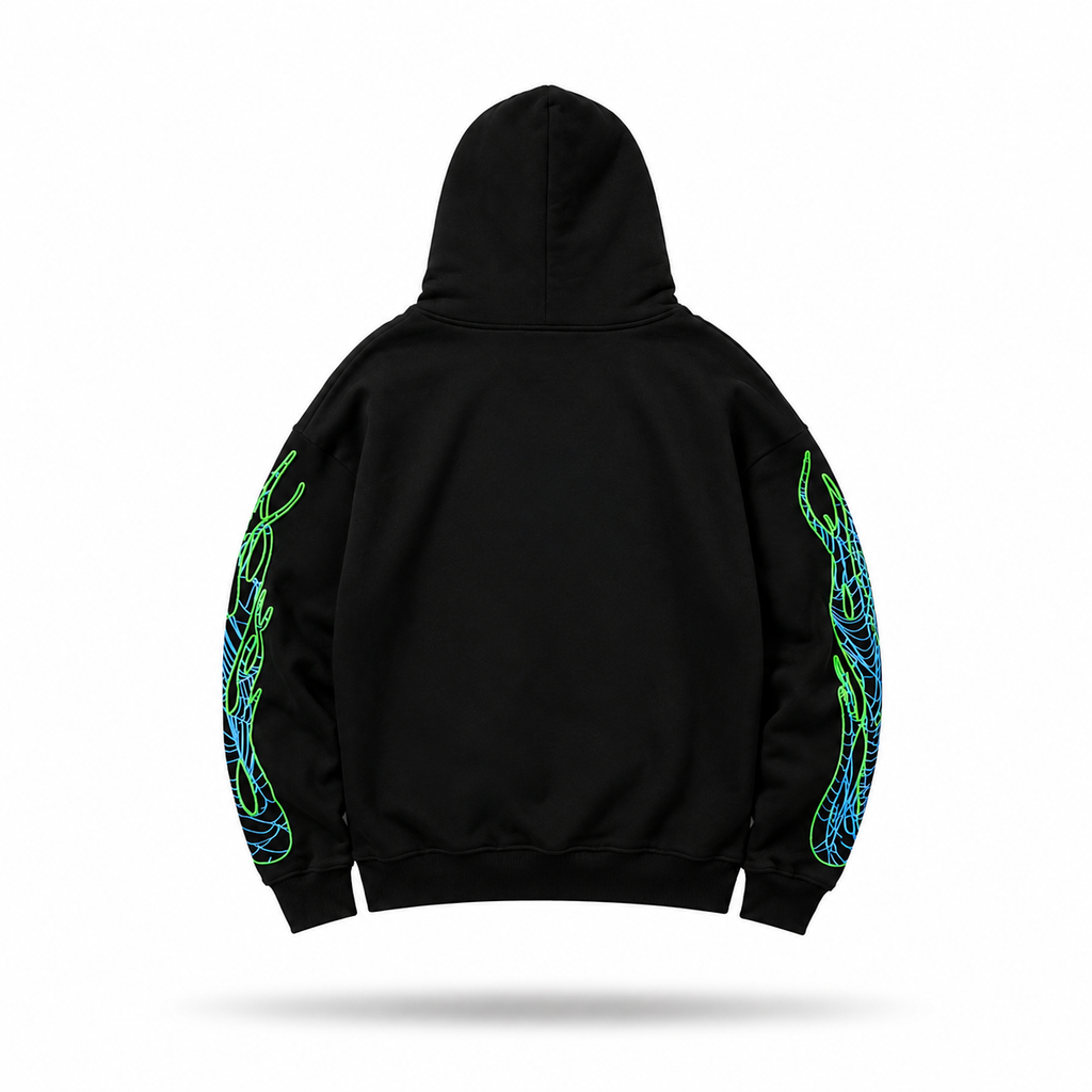 Sp5der x Juice WRLD 999 "Abyss" Hoodie (Black)⁠