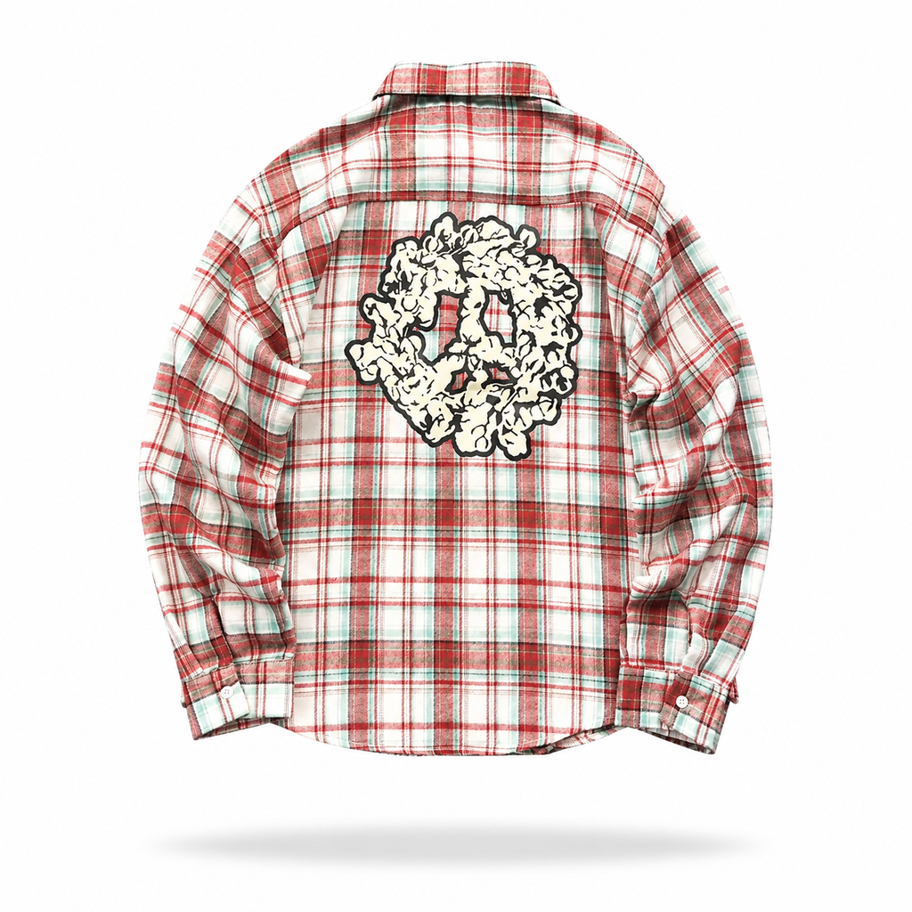 Denim Tears Cotton Wreath Pajama Shirt Red Plaid