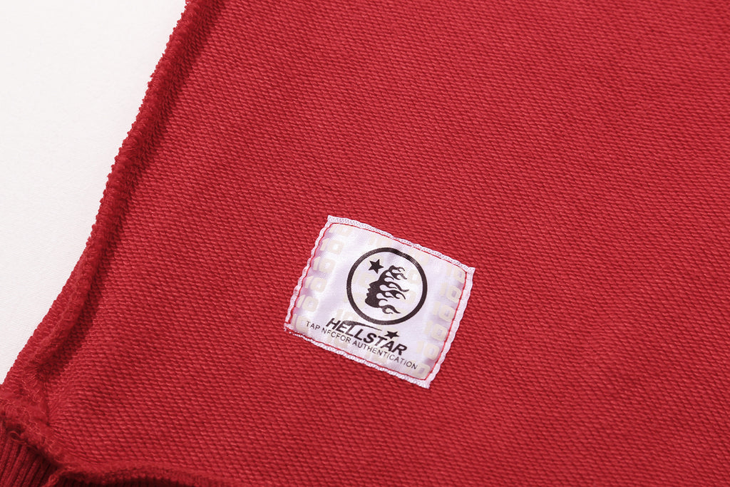 Hellstar "Records" Flame Oversized Hoodie – Red