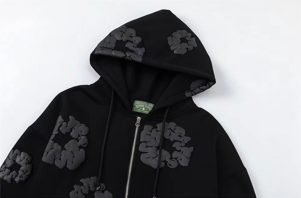 Denim Tears Midnight Wreath Hoodie – Black - Original