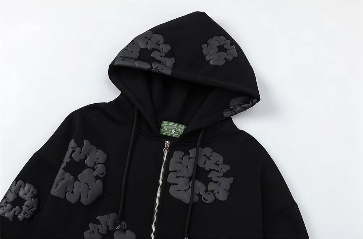 Denim Tears Midnight Wreath Hoodie – Black - Original