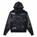 Hellstar Records Flame Hoodie Black - Original