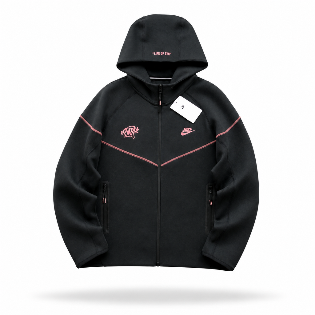Nike Tech Fleece x SYNA World Black/Pink Hoodie