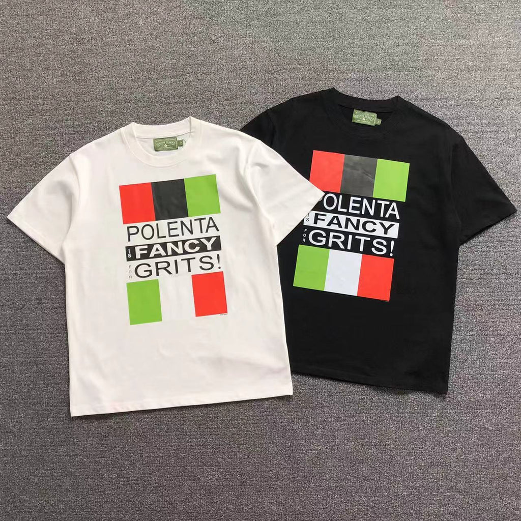 Denim Tears Polenta Is Fancy For Grits Tee White / Black