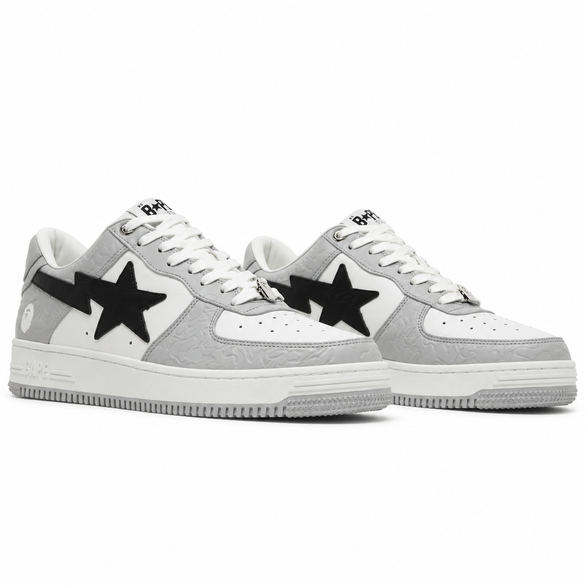 Sneaker BAPE Ape Sta Low Grey Black