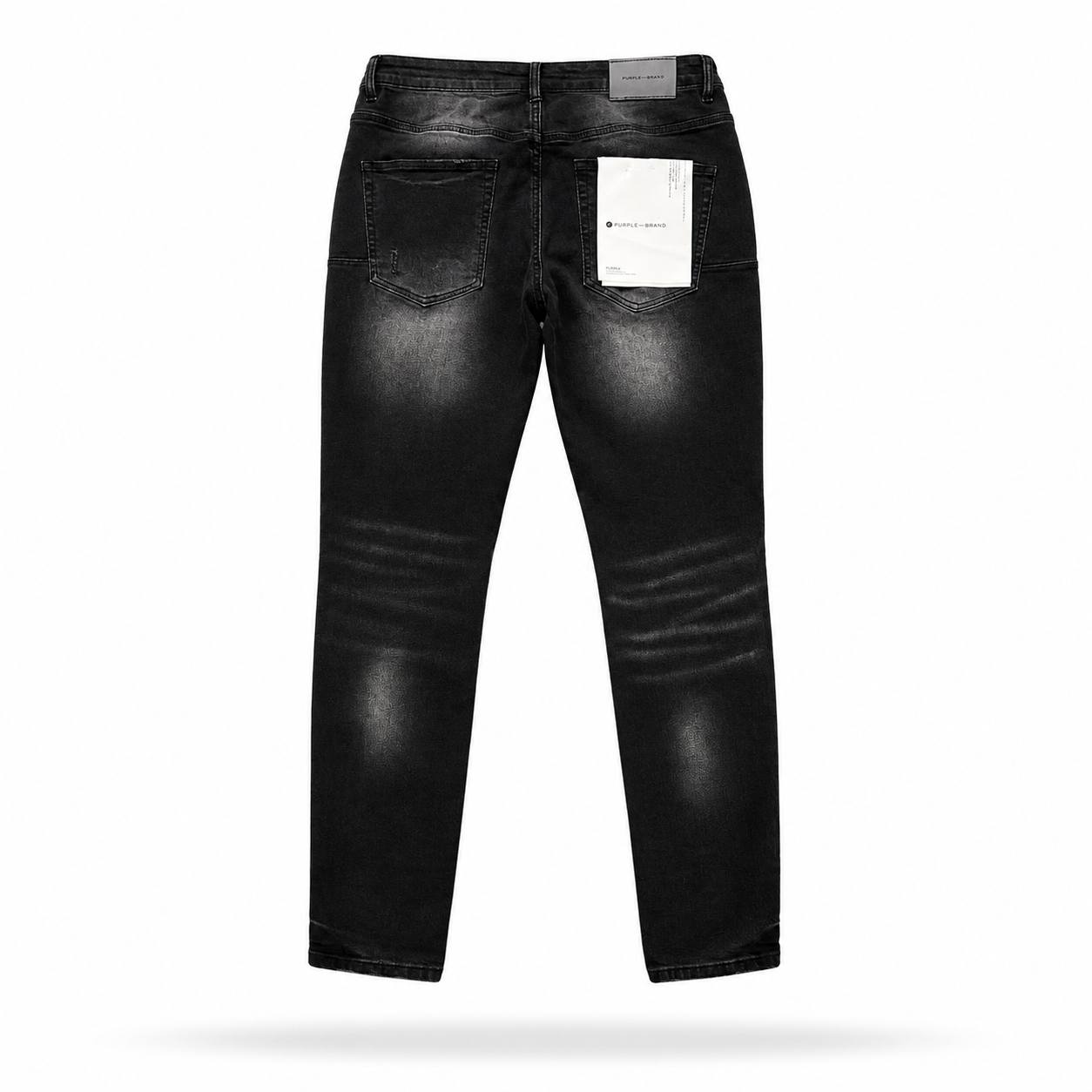 Purple Black Distressed Skinny Jeans
