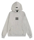 Essentials Hoodie Minimal 3 Bars White (Clean Edition)