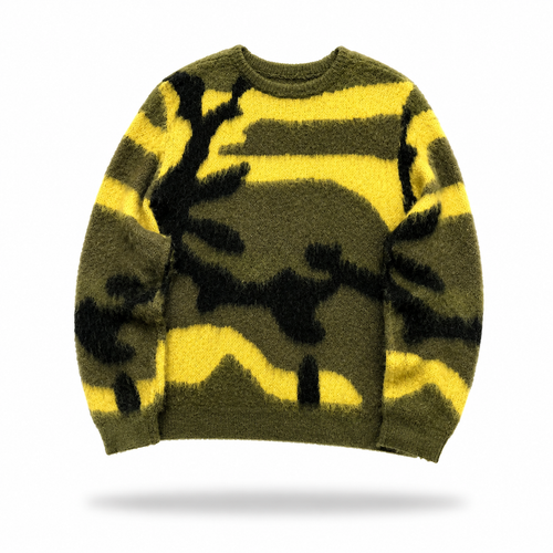 Corteiz Alcatraz Camo Knit Sweater