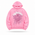 Sp5der P*nk Hoodie (Pink/White Web)