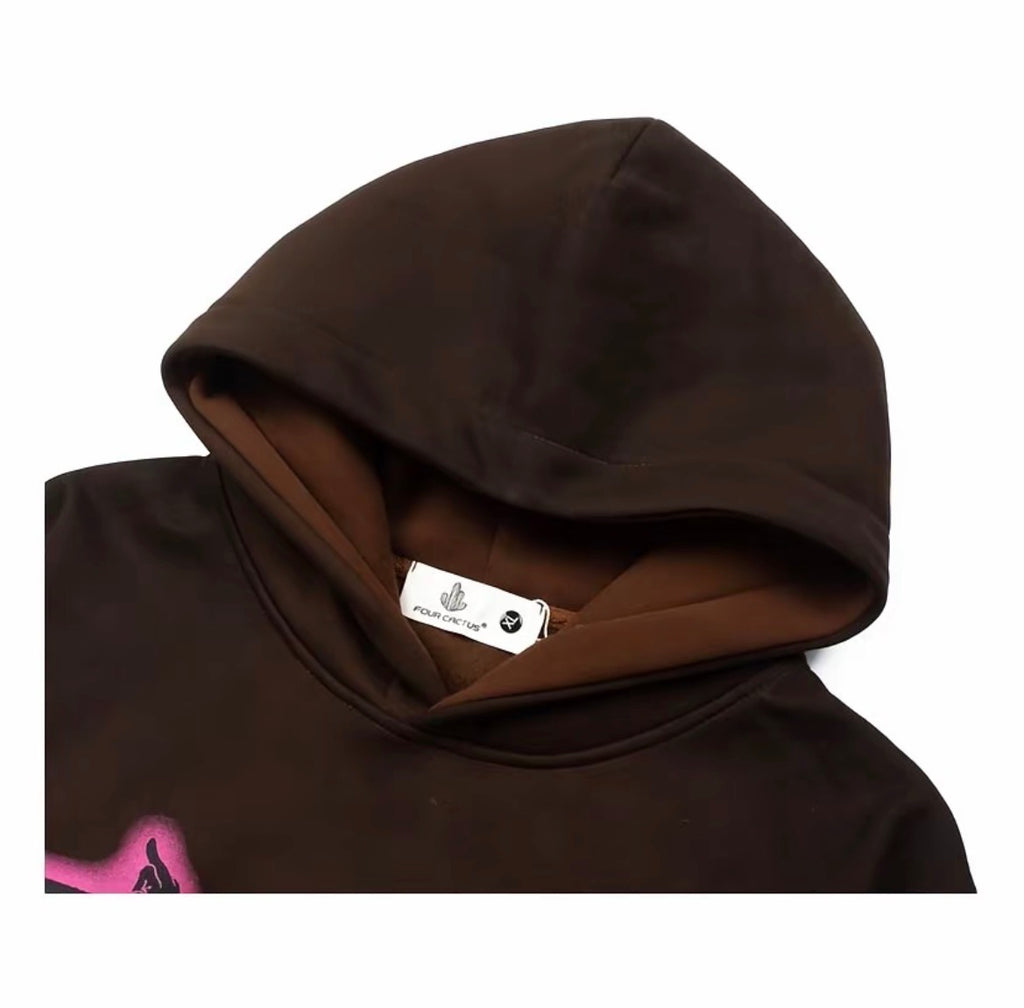 Cactus Jack Barça Logo Hoodie – Brown