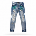 Purple Blue Paint Splatter Jeans