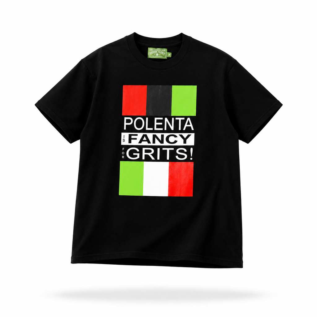 Denim Tears Polenta Is Fancy For Grits Tee White / Black