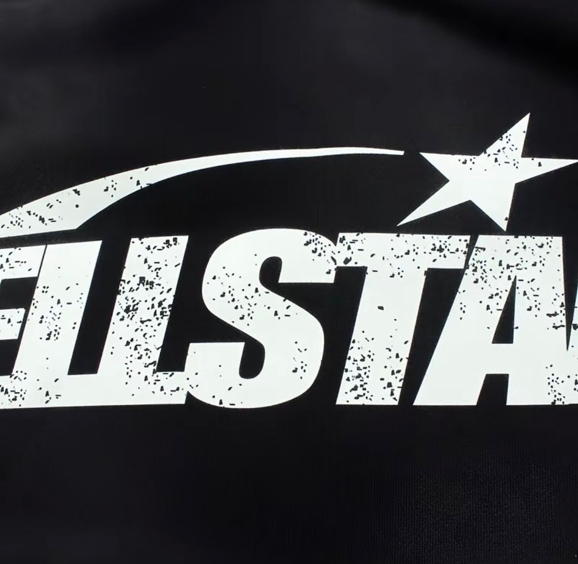 Hellstar Classic Star Logo Oversized Hoodie — Vintage Black