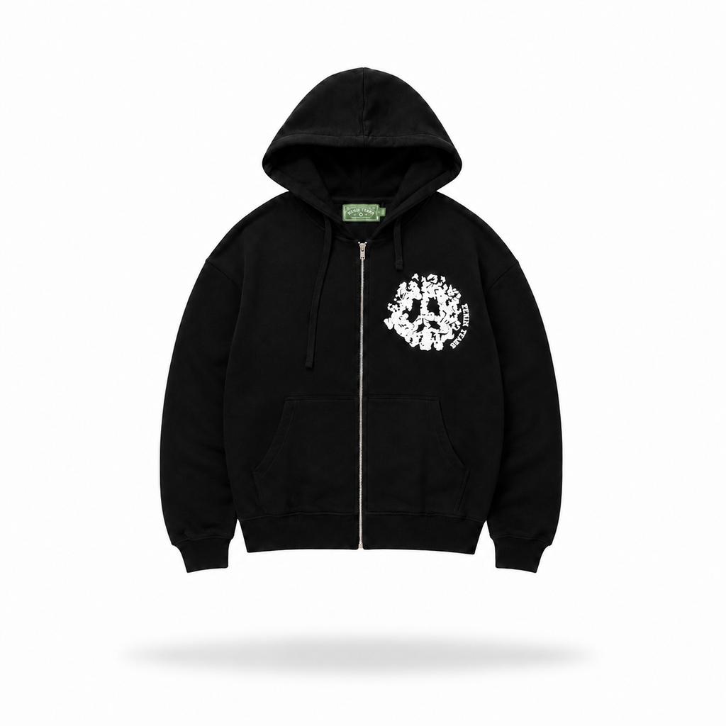 Sudadera Denim Tears Wreath Print Negro