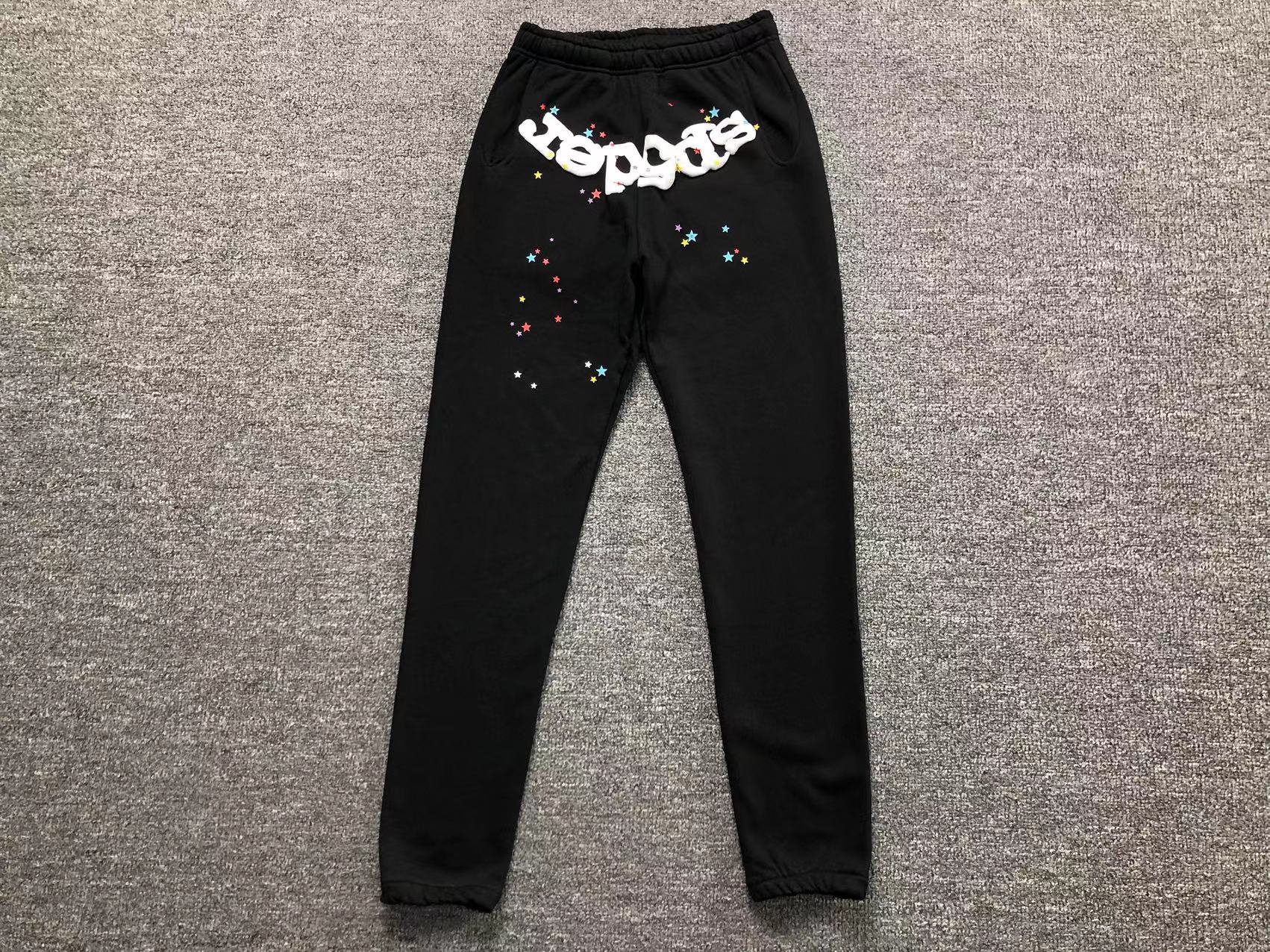 Sp5der P*nk Sweatpants Black