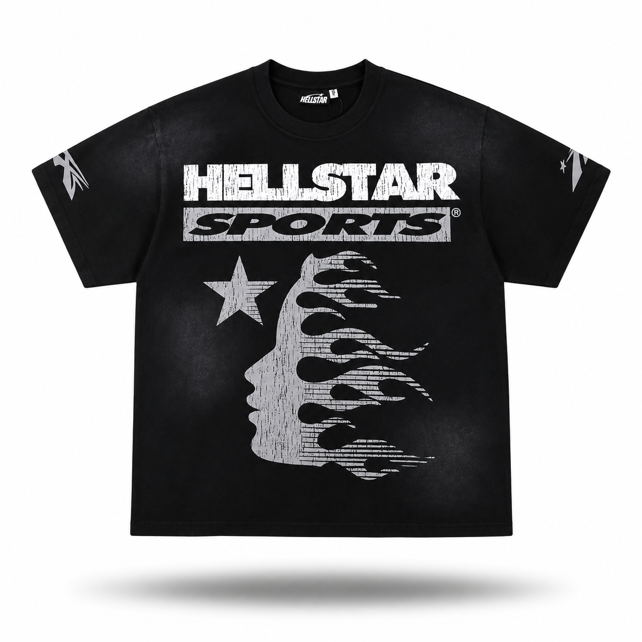 Hellstar Moto-Sports Heavyweight Boxy Tee — Black