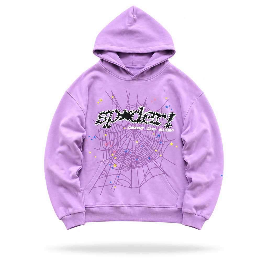 Sp5der Worldwide Web Hoodie Pink
