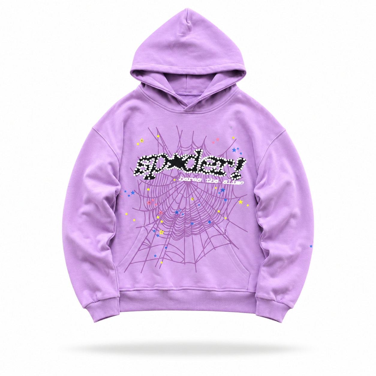 Sp5der Worldwide Web Hoodie Pink