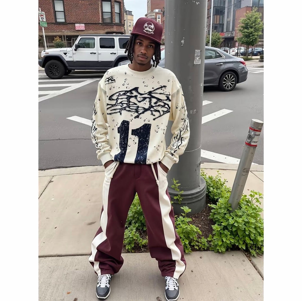 Hellstar "Flight 11" Moto Long Sleeve Jersey — Cream