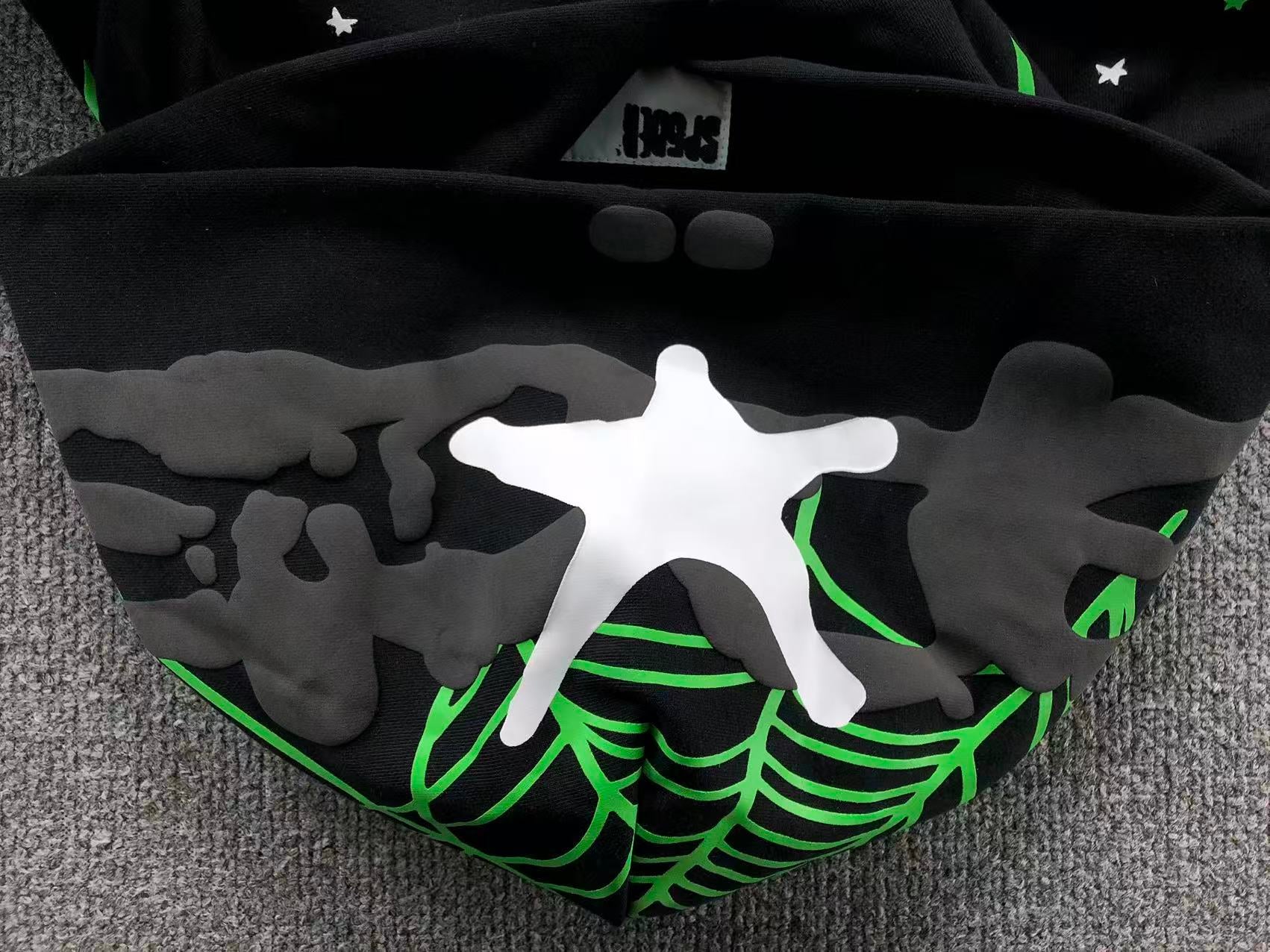 Sp5der Star OG Web V2 Hoodie 'Slime Green'