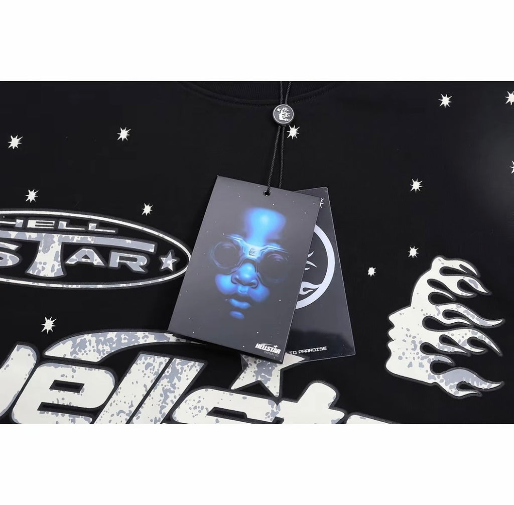 Hellstar "Path to Paradise" All-Over Star Print Tee