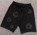 Denim Tears Mono Cotton Wreath Shorts Black