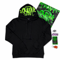 Syna Toxic Hoodie – Negro / Verde Neon